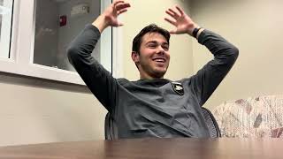 Purdue student Zachary Spangler speaks on the field goals he kicked to win 250 and a car lease [upl. by Notnel]