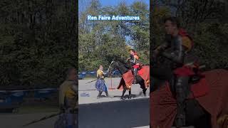 Ren Faire Jousting Adventures Fun Renaissance Fair Jousting comedy skit show we saw Shorts [upl. by Iralam]