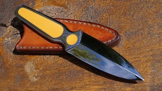 Sting Boot Knife Custom Dagger handgemachtes Stiefelmesser Dolch NH HN AG Russell Style [upl. by Ayeki976]