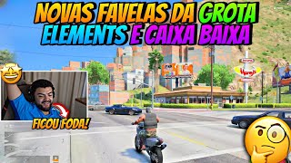 NOVAS FAVELAS DA GROTA ELEMENTS E CAIXA BAIXA🔥 AS FAVELAS CUSTARAM 5 MILHÕES😱  COMPLEXO CLIPES [upl. by Ahterod295]