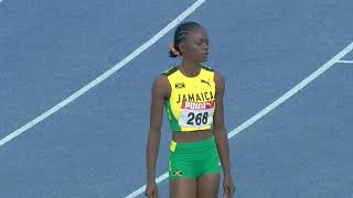 CARIFTA49 400m Hurdles U20 Girls Final  Day 2  SportsMax TV [upl. by Fen]