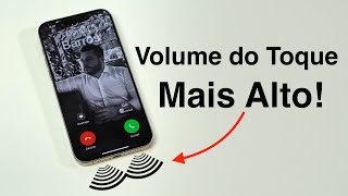 Como AUMENTAR o Volume do Toque do seu iPhone [upl. by Kelby]