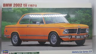 PART 1 Building BMW 2002 tii 1971  Hasegawa 124 [upl. by Atnes]