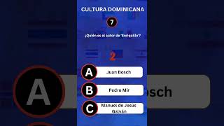 QUIZZ  CULTURA DOMINICANA culturageneral republicadominicana historia [upl. by Alysia348]