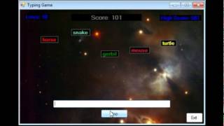 Visual Basic  Typing Game [upl. by Attelrahs]