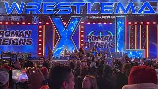 Roman Reigns FULL WRESTLEMANIA 40 ENTRANCE LIVE [upl. by Jessika]