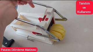 Patates dilimleme makinesi tanıtımı ve kullanımı [upl. by Baniez]