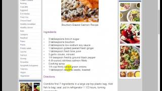 Salmon Recipes » BourbonGlazed Salmon Recipe  Recipep [upl. by Gaby965]