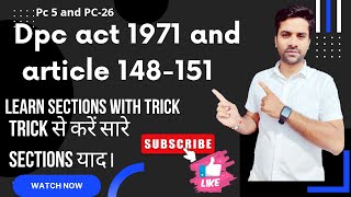 dpc act 1971 part1 and constitution article 148151 PC5 and PC26 best explanation [upl. by Lorenzana658]