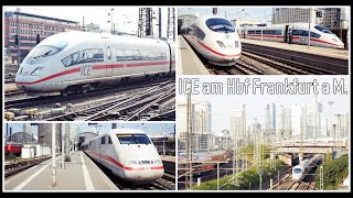 ICE Highspeed Train Germany  ICE Züge in Frankfurt Main Hbf Deutschland 2019 [upl. by Anyr]