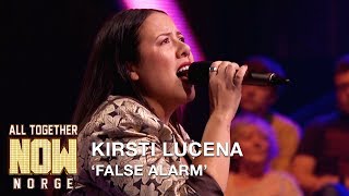 All Together Now Norge  Kirsti Lucena fremfører False Alarm av Matoma amp Becky Hill  discovery [upl. by Bick]