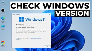 How to Check Windows Version in Computer  Check what Windows You Have [upl. by Jankey]