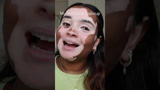 Part 1 ♥️ vitiligo makeup makeuptutorial beautymakeup tutorial beauty beautymakeup [upl. by Koh]