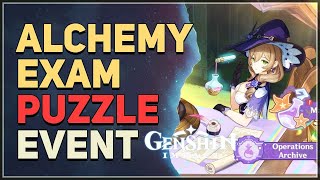 Alchemy Exam Genshin Impact [upl. by Siramed]