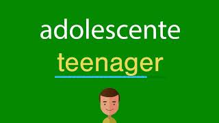 Como dizer adolescente em inglês [upl. by Eadahc210]