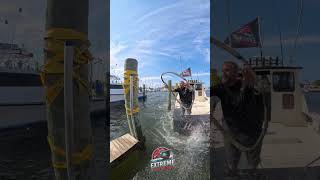 Guy jumps from boat to win Extreme Boat Docking [upl. by Aihsenat]