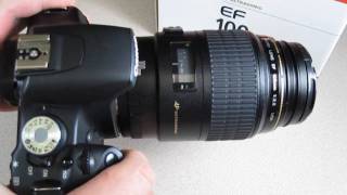 Canon EF 100mm F28 Macro USM  Quick look [upl. by Obbard]