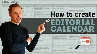 How to create an Editorial Calendar [upl. by Ringe]