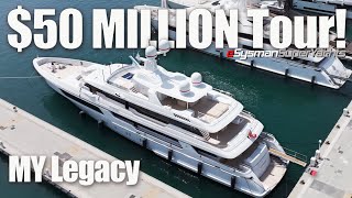 50 MILLION Yacht Interior Tour of 50m Codecasa  MY Legacy [upl. by Hoffer523]