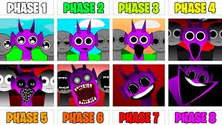 True All Phases in Incredibox Sprunki  Phase 1 VS Phase 2 VS Phase 3 VS Phase 4 VS Phases 58 [upl. by Tahpos428]