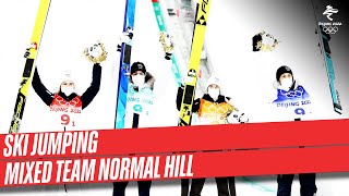 Ski Jumping  Mixed Team Normal Hill  Full Replay  Beijing2022 [upl. by Akoyn]