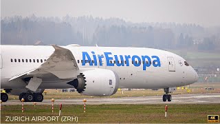 23 MINUTES CLOSE UP PLANES  🇨🇭 Zurich Airport Plane Spotting ZRHLSZH  4K [upl. by Di]