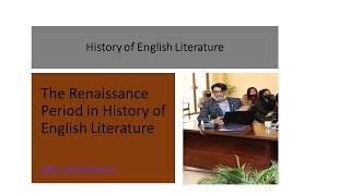 The Renaissance Period in History of English Literature [upl. by Noivaz]