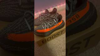 Yeezy 350 v2 carbon beluga unboxing sneakers [upl. by Narbig941]