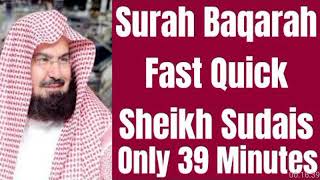 Surah Baqarah Fast RecitationSpeedy and Quick Reading in 39 Minutes By Sheikh [upl. by Etra]