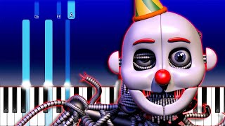 FNAF Song  Nightmare by Design Piano Tutorial [upl. by Llenoil]