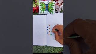 Paint without brush Stylish painting design ❤️ hand painting youtubeshortvideo virolshort [upl. by Devonne682]