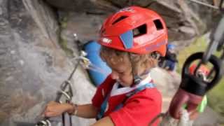 quotFirstStepquot  Klettersteig mit Seilrutsche am HeidiHotel Falkertsee [upl. by Akemak]