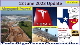 Product Display S Footings Conduit amp Megapack Site Work 12 June 2023 Giga Texas Updates 0705AM [upl. by Notwal]