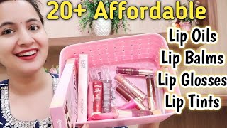 WINTER ESSENTIALS  AFFORDABLE LIP GLOSSES LIP OILS AND LIP BALMS [upl. by Avra]