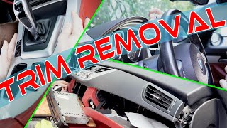 BMW Z4 e89 How To Remove Interior Trim Dash Cluster Tips and Tricks [upl. by Blanka914]