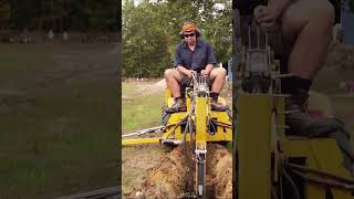 Home Made Backhoe Digging  Kohler K Engine  iSaveTractors isavetractors cubcadet gardentractor [upl. by Darcy]