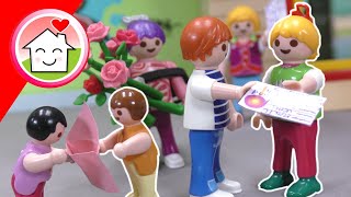 Playmobil Familie Hauser  der Freundschaftstag  Geschichte mit Anna und Lena [upl. by Yonah]