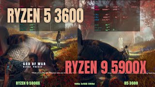 Ryzen 3600 vs Ryzen 5900x in 2024 [upl. by Uhej213]