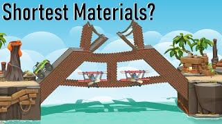 Can You Beat Poly Bridge 3 With Minimum Length Materials [upl. by Nolyk]