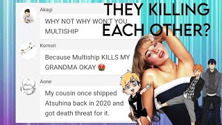 TOXIC YAOI W ATSUKAGEHINA Taste  Sabrina Carpenter  Haikyuu text [upl. by Assilrac]