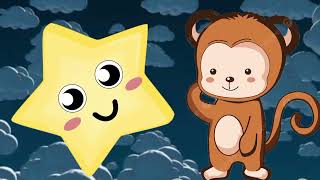 Hush Little Baby Star With Baby Monkey  Monkey Playing With Stars  Looloomelon Nursery Rhymes [upl. by Adnolaj822]