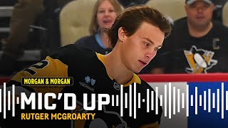 Rutger McGroarty Micd Up for the Rookie Lap  Pittsburgh Penguins [upl. by Meehar]