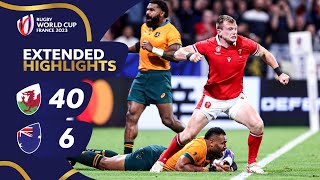 Wales dominate Wallabies  Wales v Australia  Rugby World Cup 2023  Extended Highlights [upl. by Caves501]