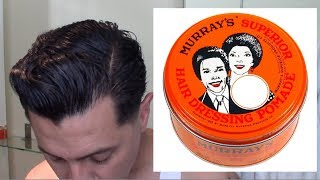 Curly Hair to Straight Tutorial using Murrays Pomade only No heat No blow dryer [upl. by Eatnahc]