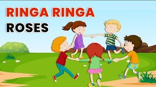 Ringa Ringa Roses Lyrics  Nursery Kids Rhyme  Kids Poem [upl. by Enytsirhc]