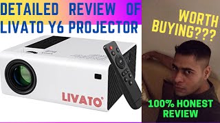 detailed review of livato y6 projector [upl. by Ayalat219]