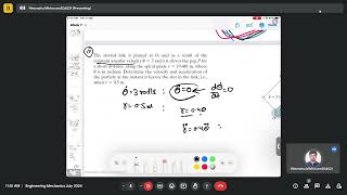 Week 8 Engineering Mechanics Tutorial Kinematics [upl. by Sikras]