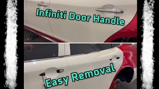 Remove or replacing the front and rear door handles on a Infiniti Q70L infinitiusa [upl. by Bledsoe938]