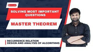 Master Theorem most important Questions Recurrence RelationsAlgorithmsDAA Solved Problems [upl. by Arvad945]