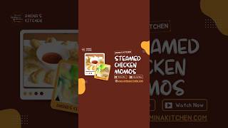 Steamed chicken momos aminaskitchen kitchenwithamina chickenkabab food [upl. by Nnayllas611]